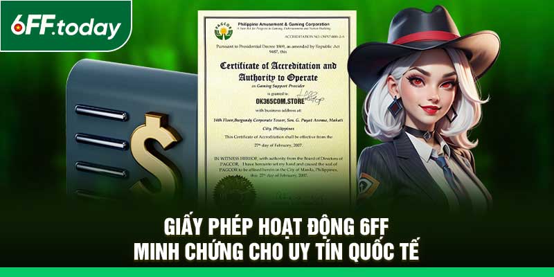 Giấy Phép Hoạt Động 6FF